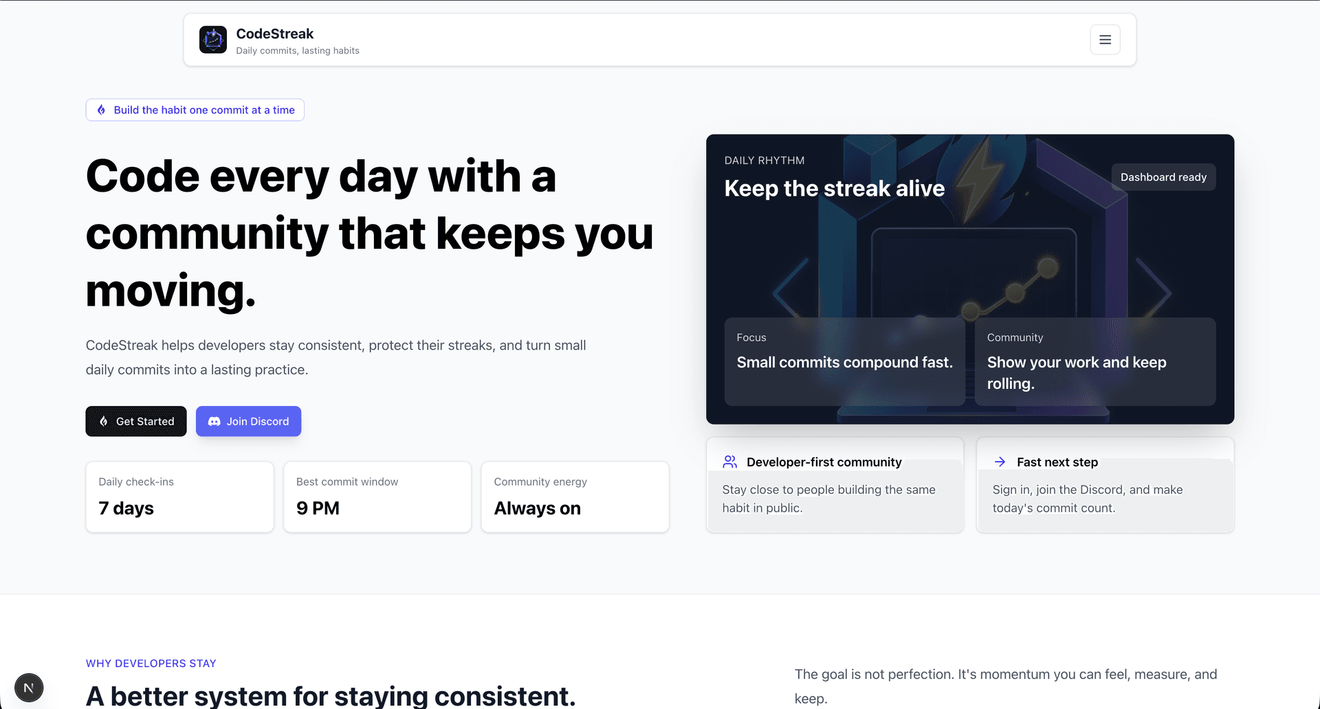 CodeStreak preview