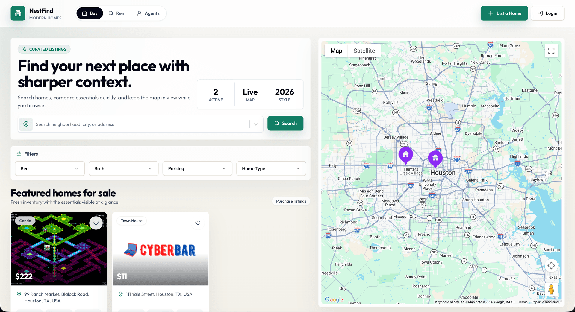 NestFind Real Estate App preview